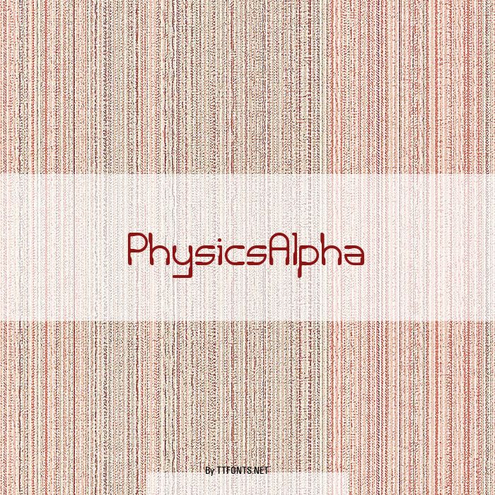 PhysicsAlpha example