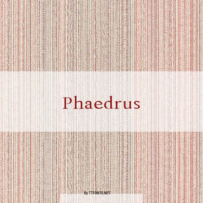Phaedrus example