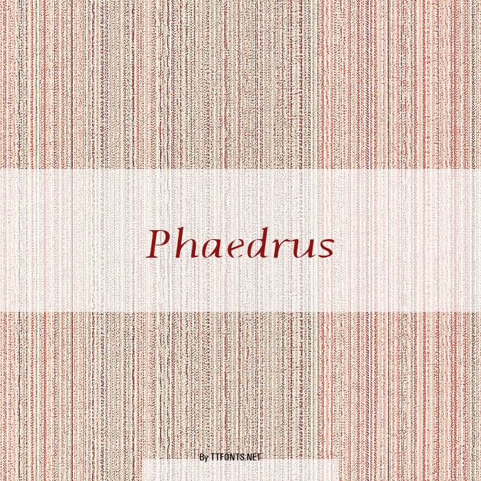 Phaedrus example