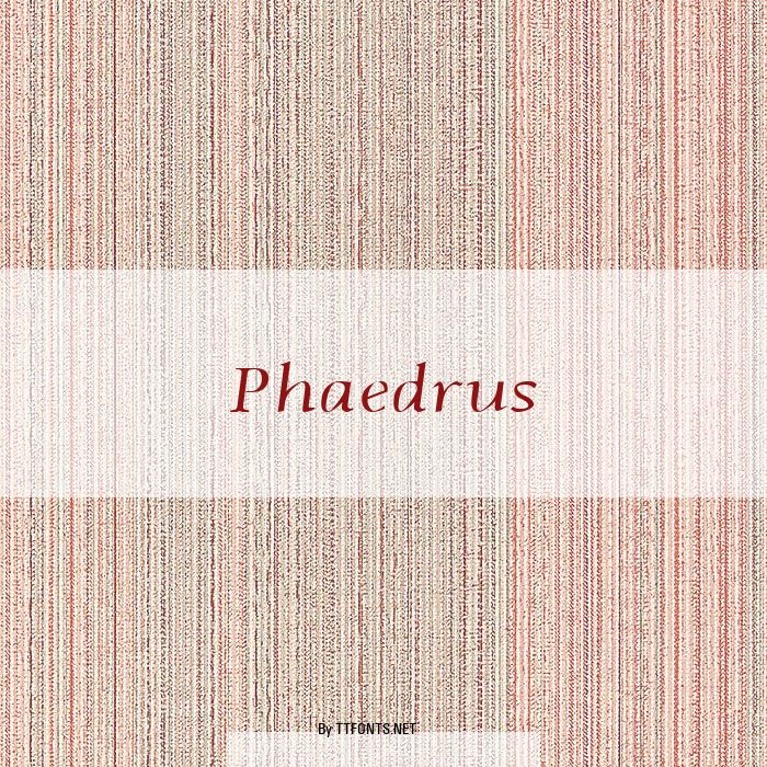 Phaedrus example