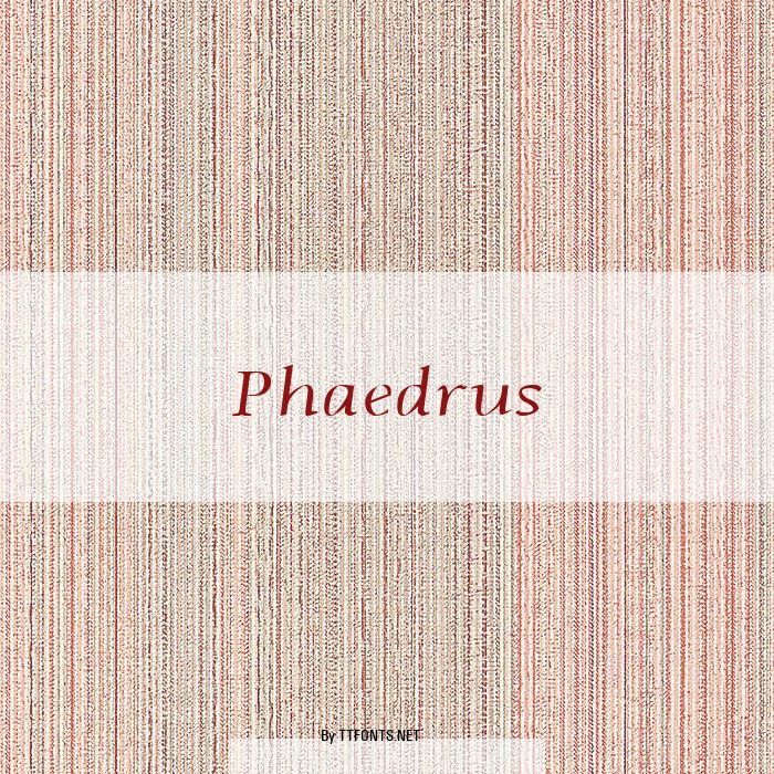 Phaedrus example