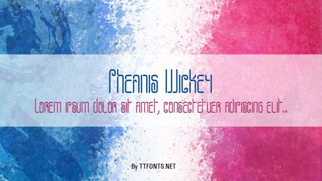 Pheanis Wickey example