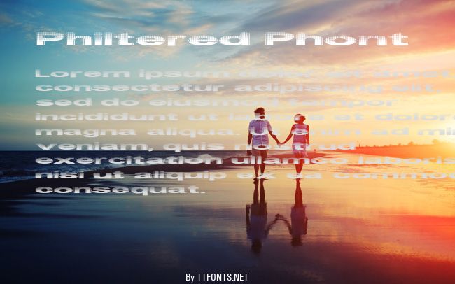 Philtered Phont example