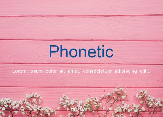 Phonetic example
