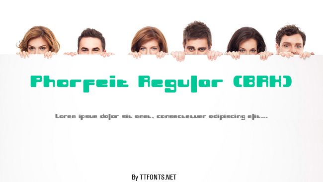 Phorfeit Regular (BRK) example