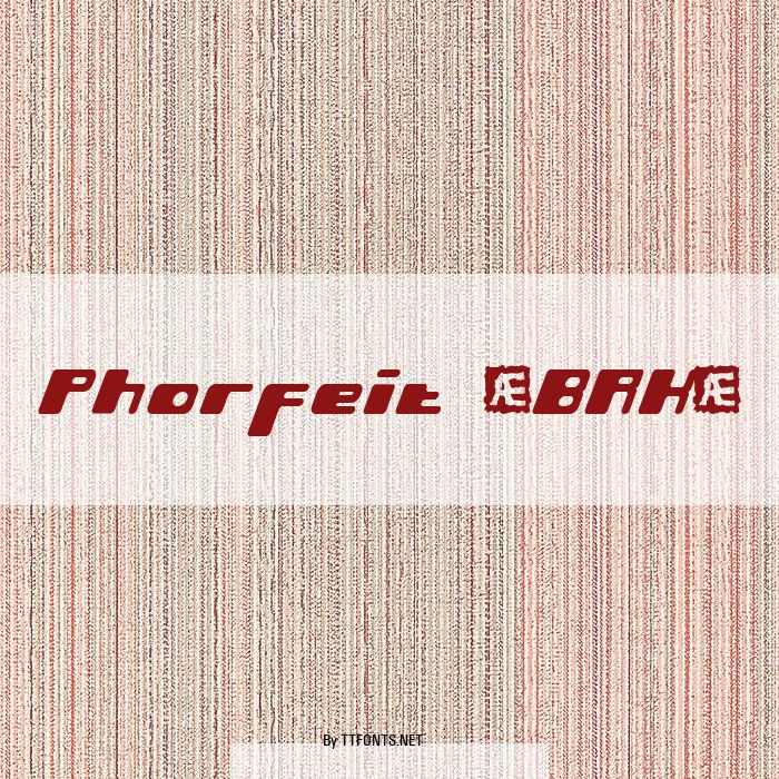 Phorfeit (BRK) example