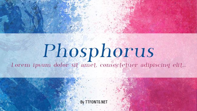 Phosphorus example