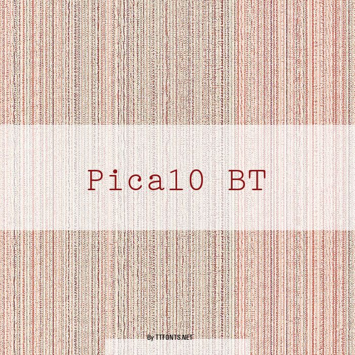 Pica10 BT example