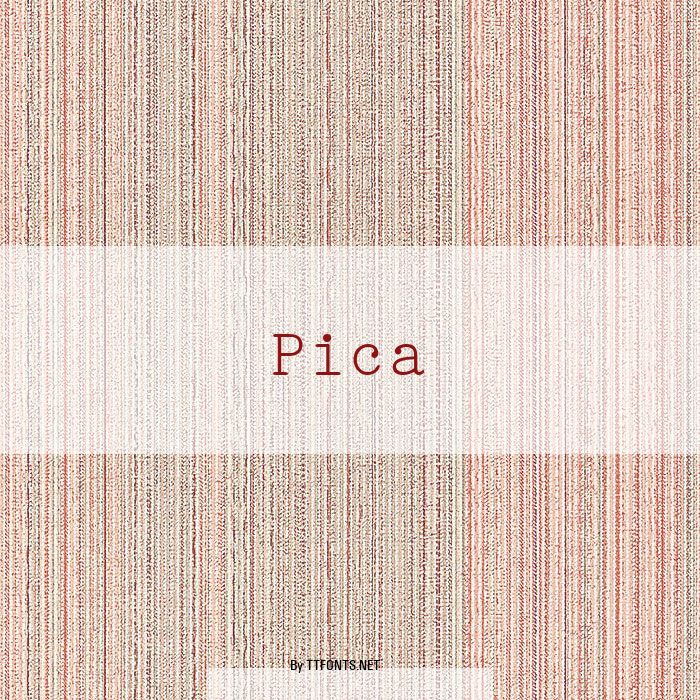 Pica example