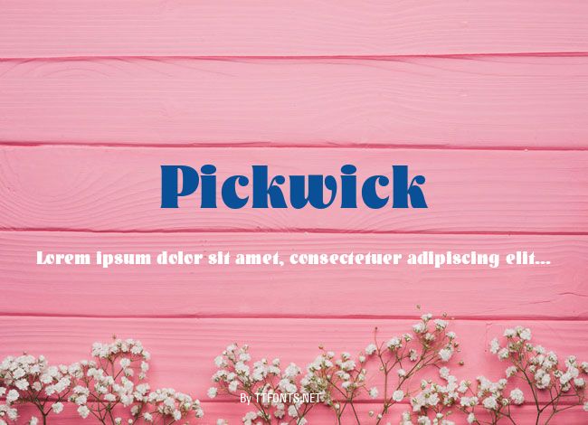 Pickwick example