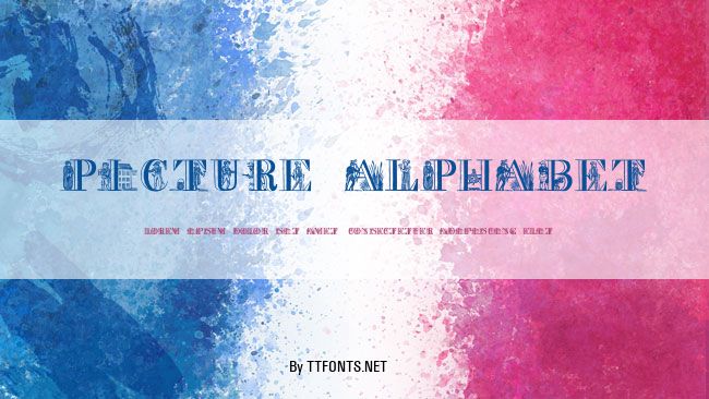 Picture Alphabet example