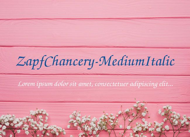 ZapfChancery-MediumItalic example