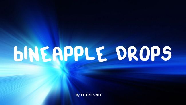 Pineapple Drops example