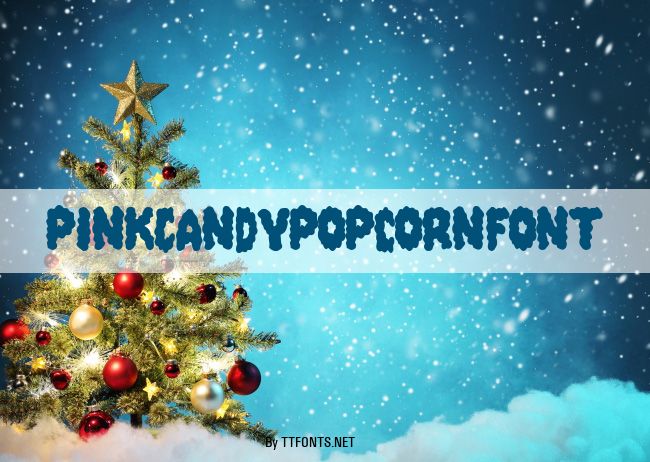 PinkCandyPopcornFont example