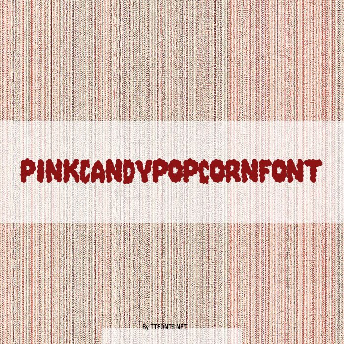 PinkCandyPopcornFont example
