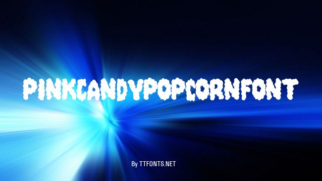 PinkCandyPopcornFont example