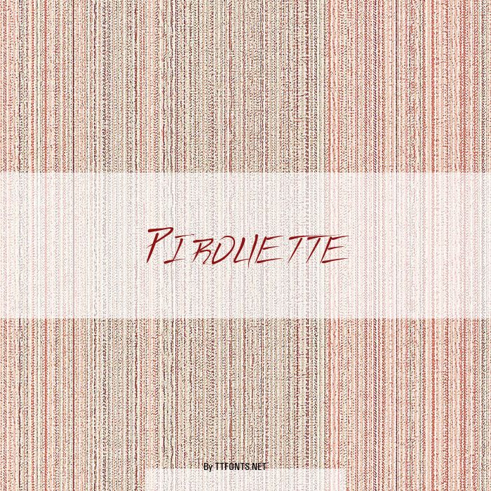 Pirouette example