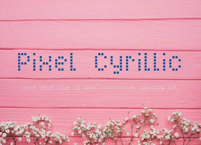 Pixel Cyrillic example