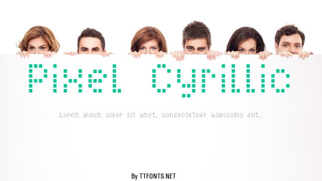 Pixel Cyrillic example