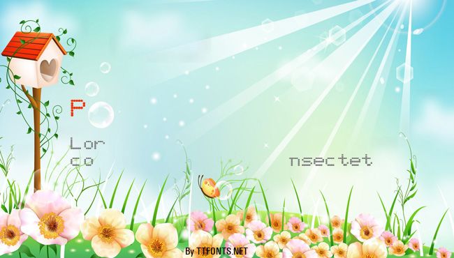 Pixel_Screen_Font-Light example