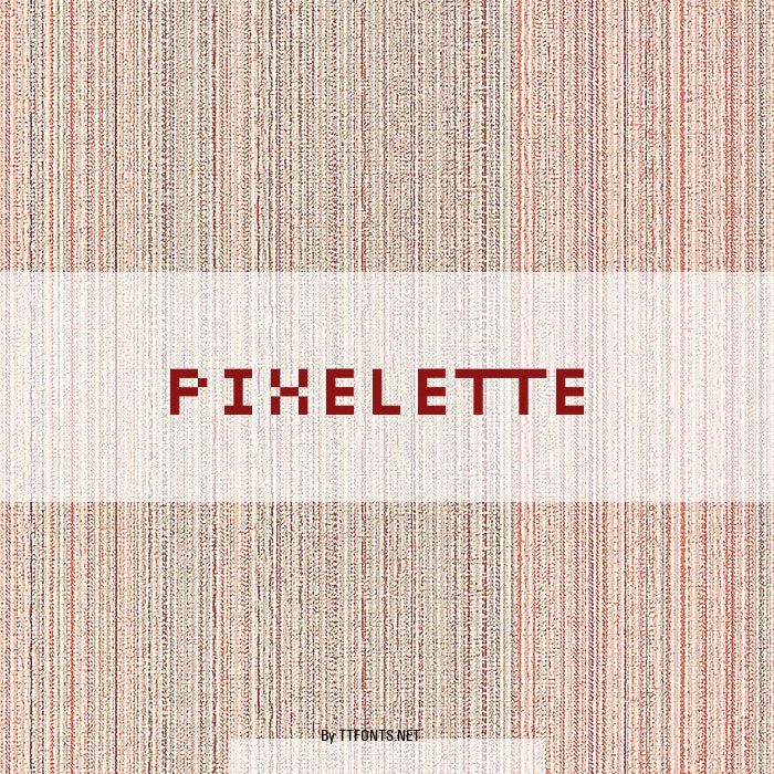 Pixelette example