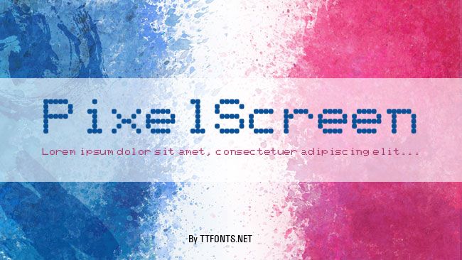 PixelScreen example
