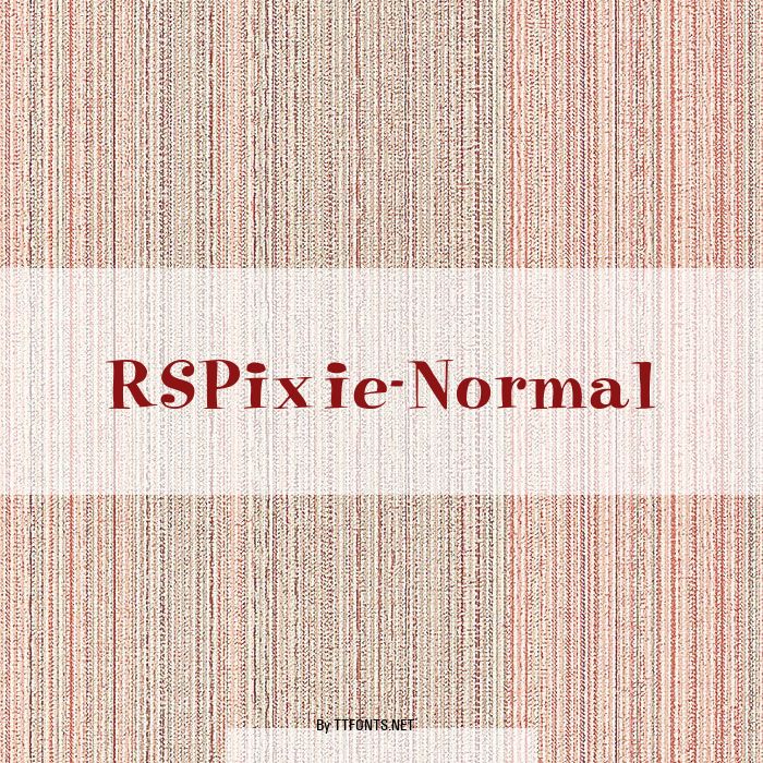 RSPixie-Normal example