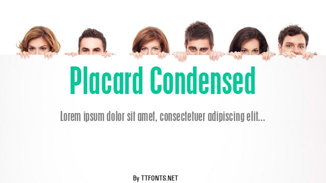 Placard Condensed example