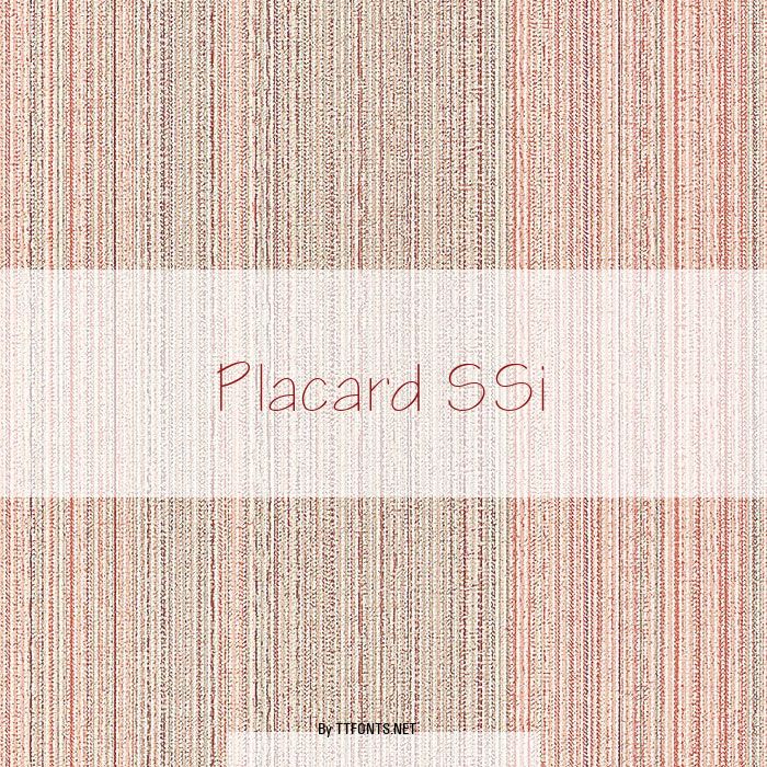 Placard SSi example