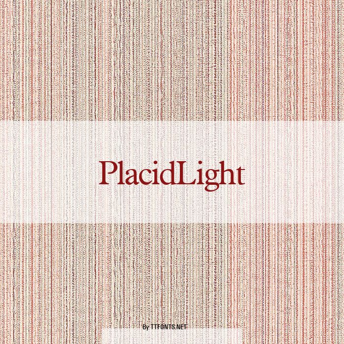 PlacidLight example