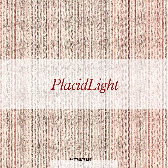 PlacidLight example