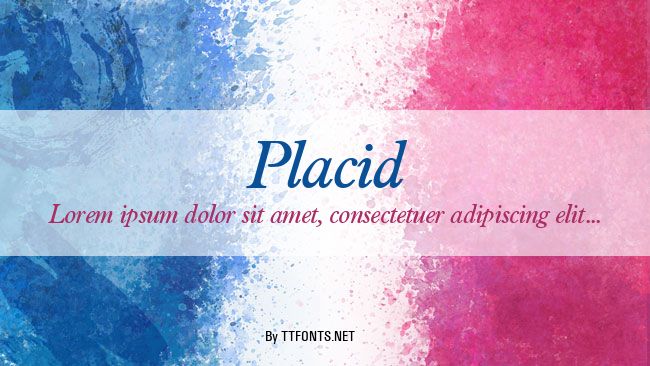 Placid example