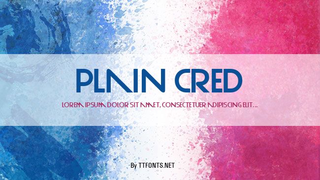 Plain Cred example