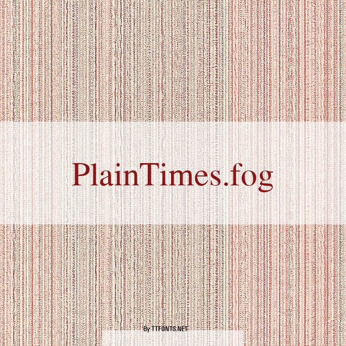 PlainTimes.fog example