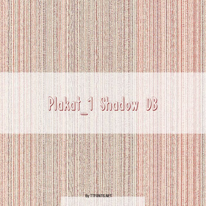 Plakat_1 Shadow DB example