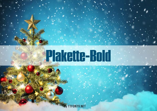 Plakette-Bold example