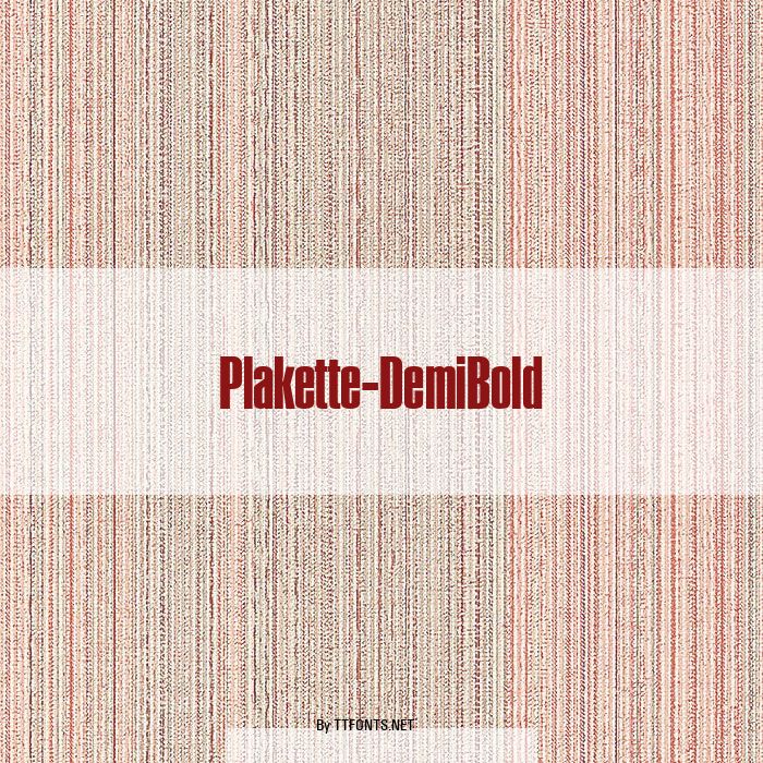 Plakette-DemiBold example