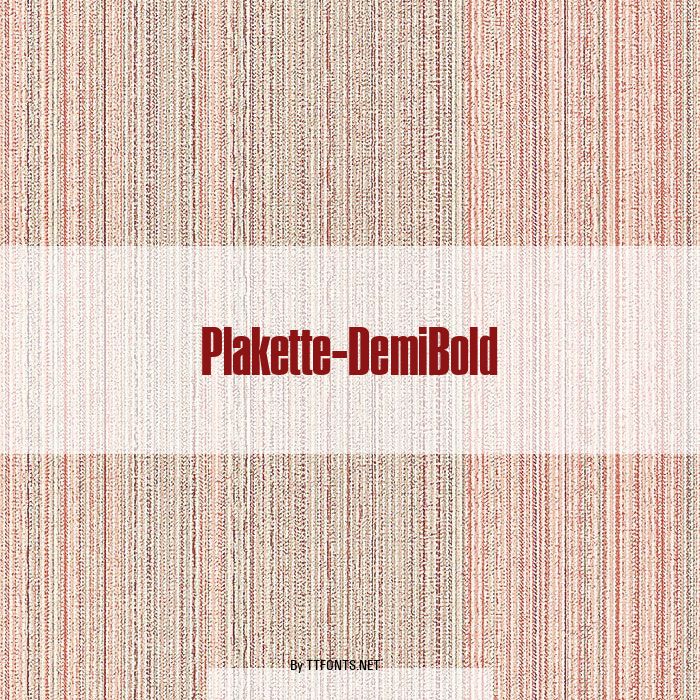 Plakette-DemiBold example