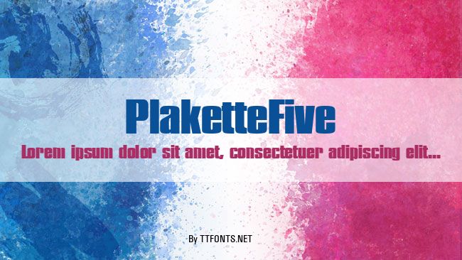 PlaketteFive example