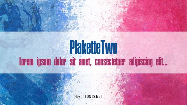 PlaketteTwo example