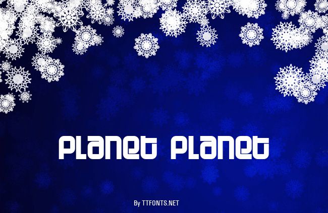 Planet Planet example