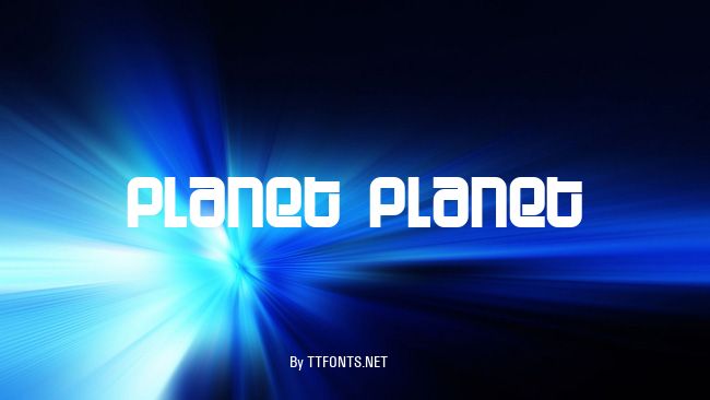 Planet Planet example