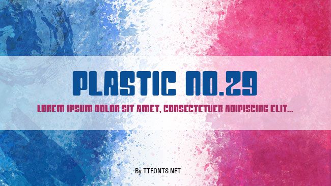 Plastic No.29 example