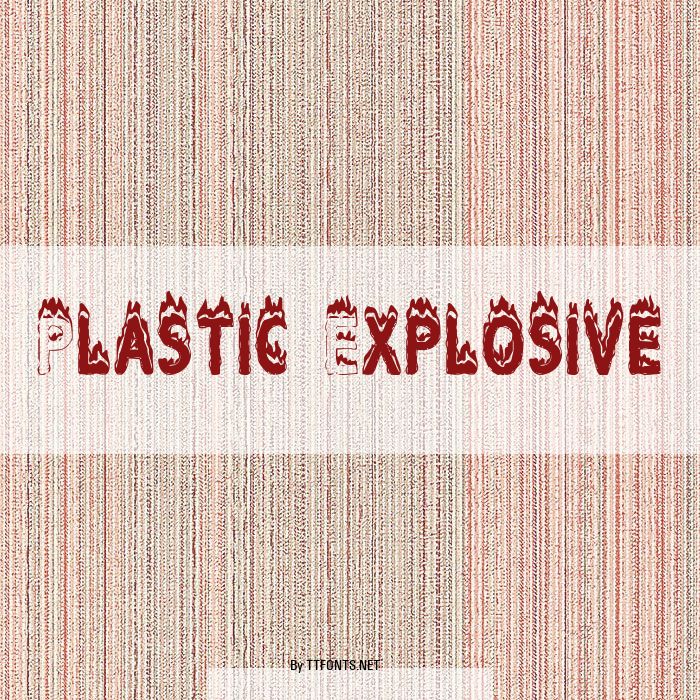 Plastic Explosive example
