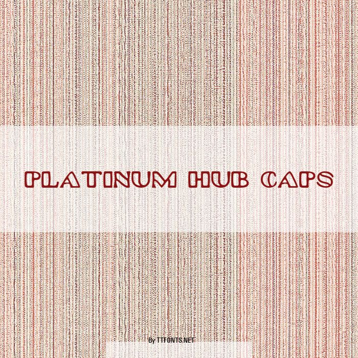 Platinum Hub Caps example