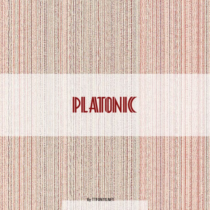 PLATONIC example