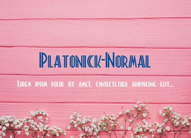 Platonick-Normal example