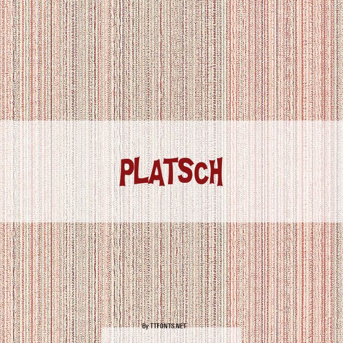 PLATSCH example