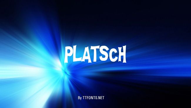 PLATSCH example