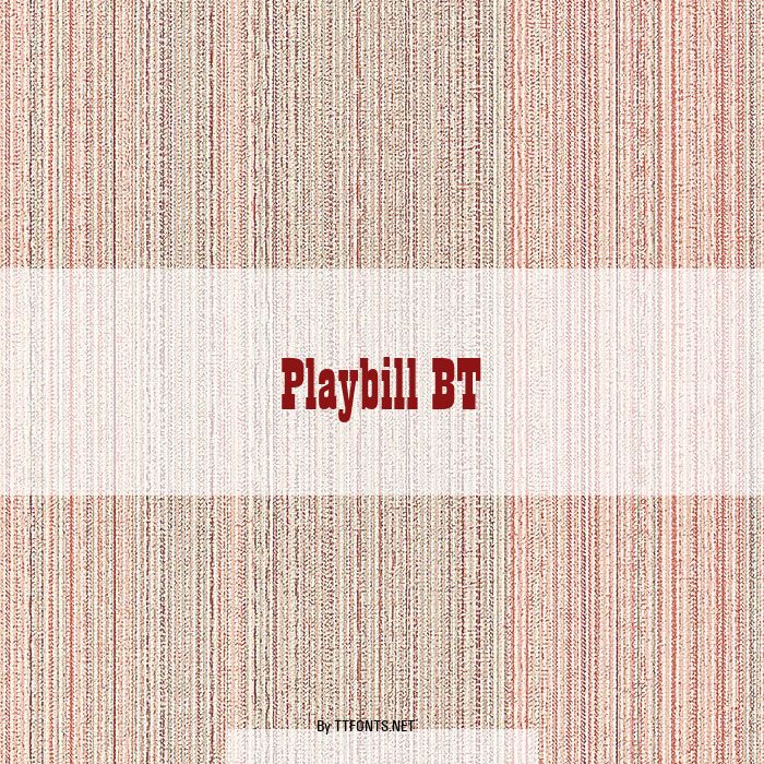 Playbill BT example